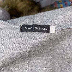 Throw on sweater coat with belt